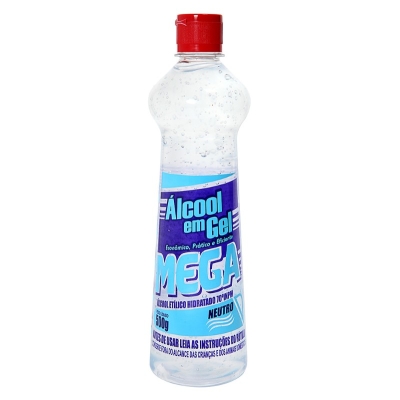 ALCOOL GEL 500G 70 INPM NEUTRO DOMESTICO - MEGA