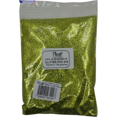 GLITTER 100G VERDE CLARO - HONEY