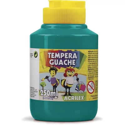 TINTA GUACHE 250ML VERDE BANDEIRA 02025 511 - ACRILEX