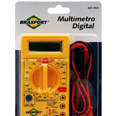 MULTIMETRO DIGITAL CORRENTE DT830 AM - BRASFORT