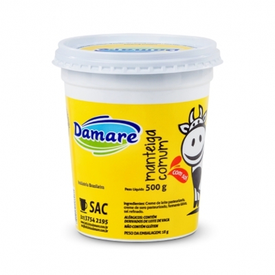 MANTEIGA EXTRA C/SAL 500GR - DAMARE