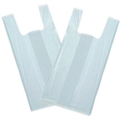 SACOLA CAMISETA 50X60 BRANCA C/1000 - PACK FORT