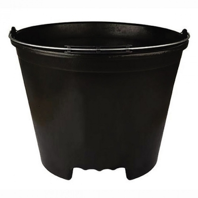 BALDE PLASTICO 12L C/ PEGA PRETO TSW-400 - TERRAPLAST