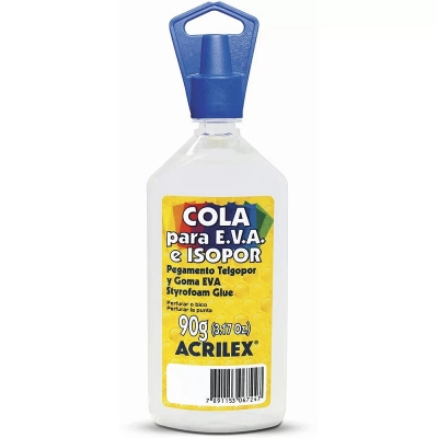 COLA P/ ISOPOR/EVA 90G TRANSPARENTE 17390 - ACRILEX