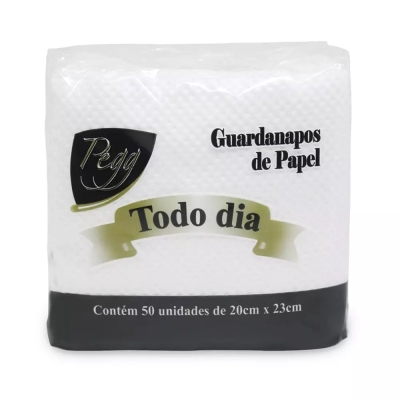 GUARDANAPO 20X20 LUXO TODO DIA PCT/50 - PEGG