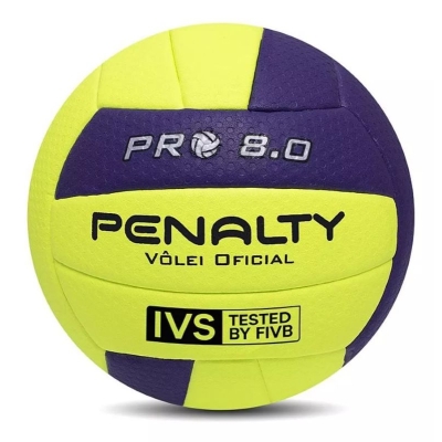 BOLA VOLEI PRO 8.0 AMARELA/ROXO 5415822400-U - PENALTY