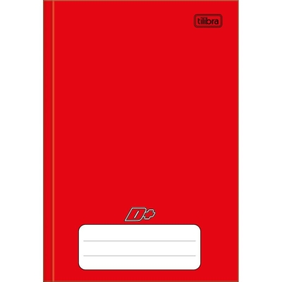 CADERNO BROCHURA 1/4 CAPA DURA 48F VERMELHO D+ 116696 - TILIBRA