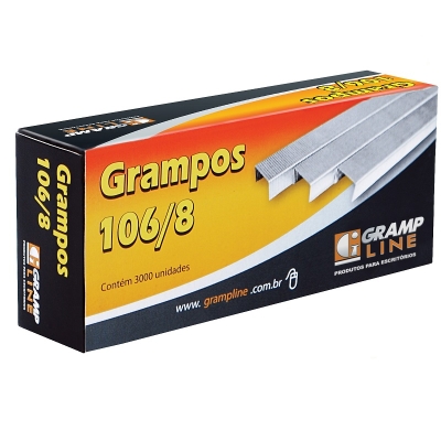 GRAMPO P/ GRAMPEADOR 106/8 CX/3000 GALVANIZADO - GRAMPLINE