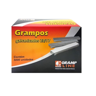 GRAMPO P/ GRAMPREADOR 23/17 CX/1000 GALVANIZADO - GRAMPLINE