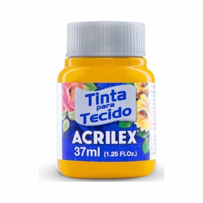 TINTA TECIDO 37ML AMARELO OURO 04140 505 - ACRILEX