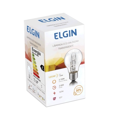 LAMPADA BULBO HALOGENA 72W 127V ECO LEITOSA WM01 - ELGIN