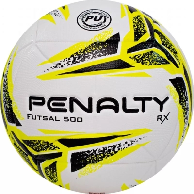 BOLA FUTSAL 500 RX BRANCO/AMARELO/PRETO 5213421810-U - PENALTY