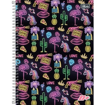 CADERNO ESPIRAL UNIVERSITARIO CAPA DURA 20 MATERIAS 400F D+ FEMININO 139360 - TILIBRA