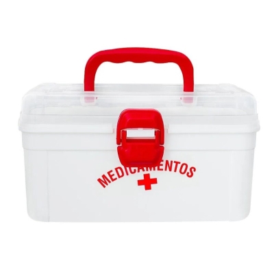 CAIXA DE MEDICAMENTOS PLASTICO BRANCA 16,3X24,2X12,8 137 - NITRON