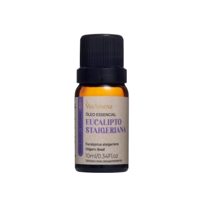 OLEO ESSENCIAL 10ML EUCALIPTO STAIGERIANO - VIA AROMA