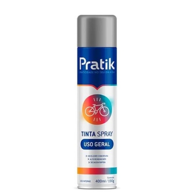 TINTA SPRAY CINZA ESCURO 400ML/190G - PRATIK