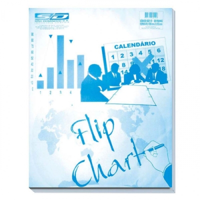 BLOCO FLIP CHART SERRILHADO 62X86CM 50F - SAO DOMINGO