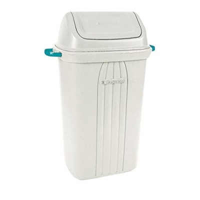 LIXEIRA 60L PLASTICO BASCULANTE QUADRADA 284 - SANREMO