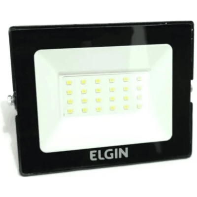 REFLETOR LED PRETO 30W 6500K - ELGIN